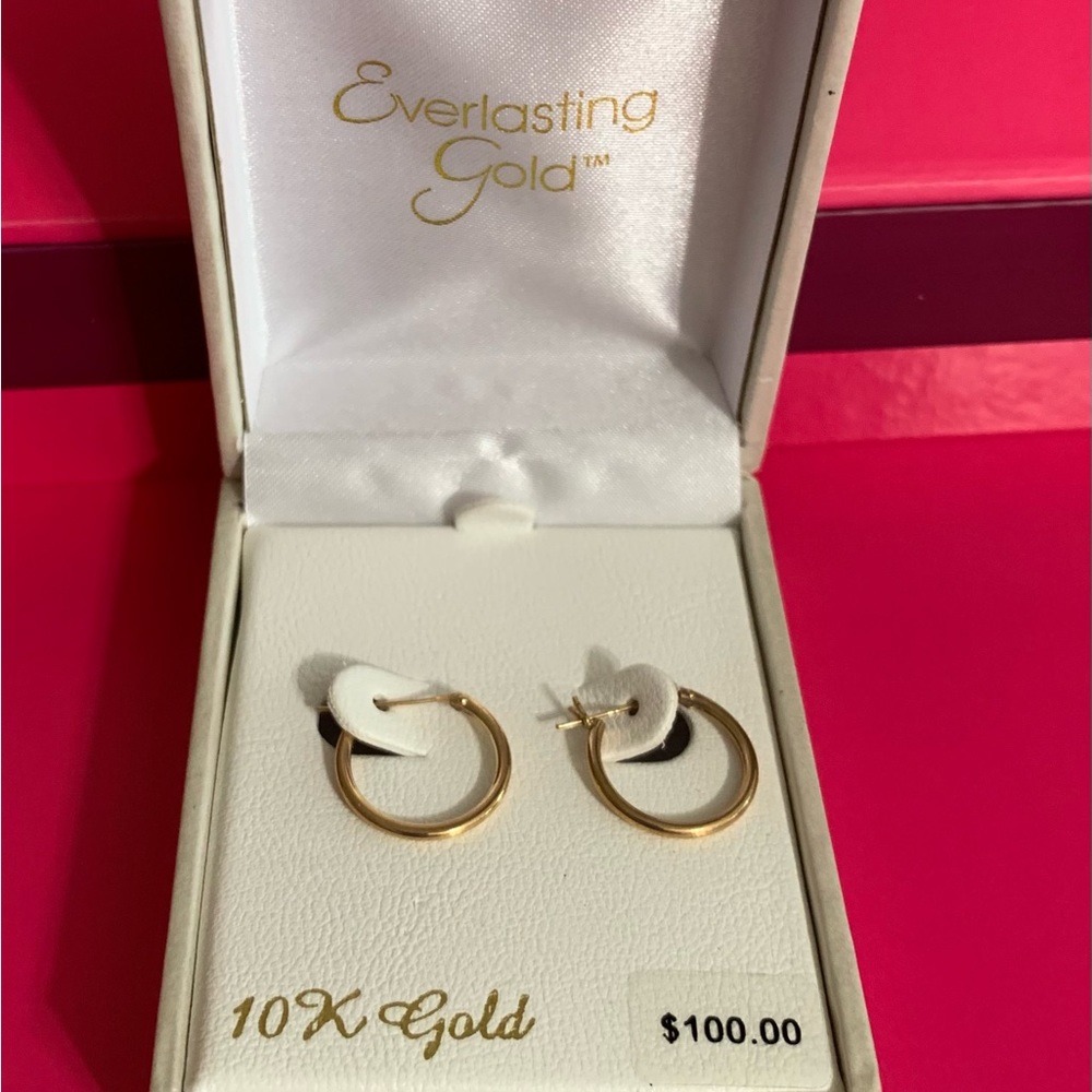10K Gold Hoop Earrings